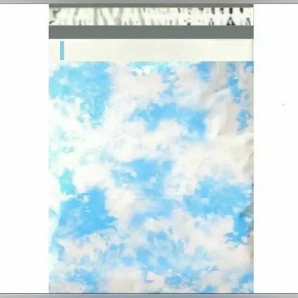 14x17 (10) Cloud Tie Dye Polymailers